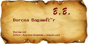 Borcsa Bagamér névjegykártya